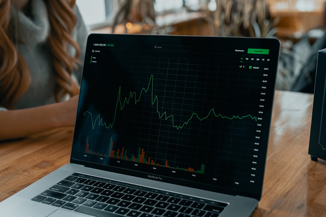 Photo Stock market graph